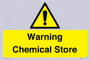 Warning Chemical Store